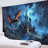 levne zvířecí tapisérie-dračí pár měsíc visící gobelín nástěnné umění velký gobelín nástěnná malba výzdoba fotografie pozadí deka opona domácí ložnice dekorace obývacího pokoje