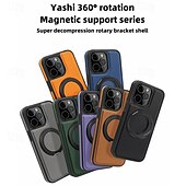 זול נרתיקים לאייפון-טלפון מגן עבור אייפון 16 iPhone 15 Pro Max iPhone 14 13 12 11 Pro Max Plus כיסוי אחורי עם מעמד תמיכה בטעינה אלחוטית עמיד בזעזועים רטרו TPU עור PU