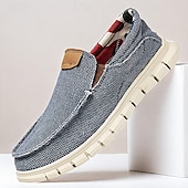 levne Pánské nazouváky a mokasíny-pánské ležérní slip-on tkané mokasíny – lehké prodyšné boty pro každodenní pohodlí