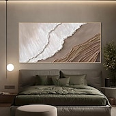 voordelige Abstracte schilderijen-Handmatig Met de hand gemaakt Hang-geschilderd olieverfschilderij Handgeschilderde Verticaal Abstract Landschap Modern Impressionisme Zonder Inner Frame (Geen frame)