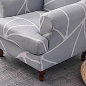 preiswerte Sesselabdeckung &amp; Armless Chair Cover-weicher, elastischer Tigerbankbezug, Freizeithockerbezug, karierter Rundum-Sofastuhlbezug