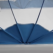 abordables Ciels de lit et rideaux-Moustiquaire pliable de 47 pouces de hauteur, filets ménagers ouverts et fermés en une seconde, moustiquaire grand espace pour dormir au lit avec installation gratuite