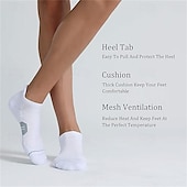 abordables calcetines de hombre-Hombre Paquete de 6 Paquetes múltiples Calcetín Calcetines hasta el Tibio Calcetines Cortos Calcetines para correr Calcetines informales Negro Blanco Color Bloque de color Deporte Diario Vacaciones