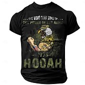 abordables Camiseta gráfica para hombres-Hombre Refranes y citas Bandera estadounidense EJÉRCITO impresión de letras Camiseta Camiseta superior 100% Algodón Manga Corta Gráfico Camisa Negro Azul Oscuro Camiseta cómoda Calle Deporte Ropa de