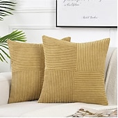 economico Tendenze cuscini-morbidi cuscini decorativi in velluto a coste a punto croce con decorazioni rustiche bohémien, morbide custodie quadrate per divano letto