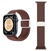 זול להקות Apple Watch-רצועת ספורט מותאם ל רצועת השעון של Apple Watch 38 מ&quot;מ 40 מ&quot;מ 41 מ&quot;מ 42 מ&quot;מ 44 מ&quot;מ 45 מ&quot;מ 49 מ&quot;מ אלסטי מתכוונן ניילון רצועת שעון חלופית ל iwatch Ultra 2 Series 9 8 7 SE 6 5 4 3 2 1
