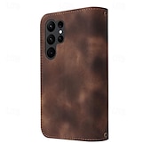 cheap Samsung Cases-Phone Case For Samsung Galaxy S23 S22 S21 S20 Ultra Plus FE A73 A53 A33 A23 A13 Note 20 Ultra 10 Plus Wallet Case Zipper Full Body Protective with Wrist Strap Retro TPU PU Leather