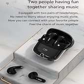 tanie Słuchawki bezprzewodowe True TWS-2 pary 4 paczki bezprzewodowych słuchawek Bluetooth 5.3 dousznych 68ms niskie opóźnienie 13mm przetwornik HIFI słuchawki 4 mikrofony ENC HD połączenia półdouszne