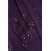 preiswerte Button-Down-Hemden für Herren-Herren Kleidhemd Durchgeknöpft Hemd Bügelfreies Hemd Kragenhemd Stretch Tartan Hochzeit Arbeit Wein Schwarzgrau Schwarz Weiß Langarm Quadrathals Ganzjahres Bekleidung