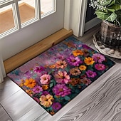 cheap Doormats-Wedding Oil Painting Flowers Doormat Non-Slip Oil Proof Rug Indoor Outdoor Mat Bedroom Decor Bathroom Mat Entrance Rug Door Mat