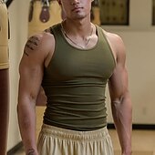 Men's Tank Top Vest Top Undershirt Sleeveless Shirt Sleeveless Crew Neck Spring & Summer Plain Fashion Designer Basic Vacation Street Going out Light Yellow Black White Top Tee for Men 27