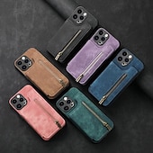 Χαμηλού Κόστους iPhone Θήκες-τηλέφωνο tok Για iPhone 16 15 14 Pro Max Plus iPhone 13 12 11 Pro Max Mini Πίσω Κάλυμμα με βάση στήριξης Υποδοχή κάρτας Ανθεκτική σε πτώσεις Ρετρό TPU PU δέρμα
