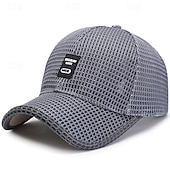 billige Baseballcaps for menn-Herre Baseballcaps Solhatt Trucker Hat Svart Blå polyester Netting Mote Fritid Gate Daglig عادي Justerbare Solkrem Pustende