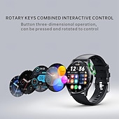 Χαμηλού Κόστους Smartwatch-QS39 Εξυπνο ρολόι 1.32 inch Έξυπνο ρολόι Bluetooth ΗΚΓ + PPG Παρακολούθηση θερμοκρασίας Βηματόμετρο Συμβατό με Android iOS Γυναικεία Άντρες Μεγάλη Αναμονή Κλήσεις Hands-Free Αδιάβροχη IP 67