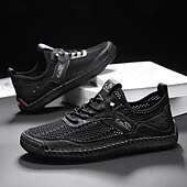 baratos Ténis para Homem-Tênis casuais masculinos feitos à mão – calçados confortáveis e estilosos com cadarço para uso diário e caminhadas