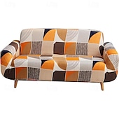 cheap Sofa Cover-Jersey Fabric Lazy Sofa Cover in Florqal&amp; Geometric Pattern for Indoor Use