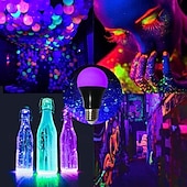 billiga LED-klotlampor-uv led svarta lampor glödlampa 9w e27 led svart glödlampa uv klass 395nm uv party kroppsfärg disco party fluorescerande bubbla självlysande party sovrum uv ljus fluorescerande affisch kroppsfärg