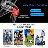 お買い得  矯正装具＆サポーター-膝蓋骨サポートストラップ1個、スポーツ、ランニング、ハイキング、フィットネス用の調節可能な圧縮膝ブレース、膝プロテクター