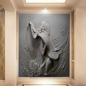 preiswerte skulptur tapete-coole Tapeten 3D-Tapete Wandbild Wandaufkleber Bedrucken Abziehen und Aufkleben Abnehmbarer selbstklebender geheimer Wald PVC / Vinyl Wohndekor