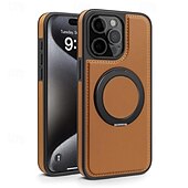זול נרתיקים לאייפון-טלפון מגן עבור אייפון 16 iPhone 15 Pro Max iPhone 14 13 12 11 Pro Max Plus כיסוי אחורי עם מעמד תמיכה בטעינה אלחוטית עמיד בזעזועים רטרו TPU עור PU