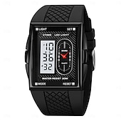 abordables Relojes digitales-Reloj Digital SKMEI para Hombre Reloj Casual de Moda Reloj Luminiscente con Cronómetro Reloj Alarma Pantalla de Fecha y Semana Reloj TPU