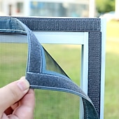 お買い得  窓とドアの画面-メッシュスクリーン蚊ネットウィンドウ用、夏の防虫カーテン、取り外し可能な家庭用スクリーンドア、目に見えないカスタムジッパー蚊ネット調整可能なスクリーンウィンドウ
