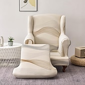 preiswerte Sesselabdeckung &amp; Armless Chair Cover-weicher, elastischer Tigerbankbezug, Freizeithockerbezug, karierter Rundum-Sofastuhlbezug
