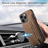 Χαμηλού Κόστους iPhone Θήκες-τηλέφωνο tok Για iPhone 16 15 14 Pro Max Plus iPhone 13 12 11 Pro Max Mini Πίσω Κάλυμμα με βάση στήριξης Υποδοχή κάρτας Ανθεκτική σε πτώσεις Ρετρό TPU PU δέρμα