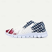 economico Scarpe a stampa grafica-Per uomo Scarpe da ginnastica Mocassini e Slip-Ons Scarpe casual da uomo Stampa scarpe Scarpe Flyknit Per sport Informale Esterno Giornaliero Giornata dell&#039;indipendenza A maglia Retato Traspirante