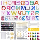 abordables Anti-Stress-goutte à goutte adhésif pendentif miroir moule en silicone bricolage résine époxy clé pendentif outil lettre silicone moule