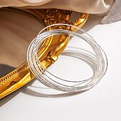 ieftine Brățări-Pentru femei Brățară Extravagant Modă Elegant Aliaj Bijuterii brățară Argintiu Pentru Cadou Dată