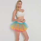 preiswerte Damenkostüme-Regenbogen Halloween Prinzessin Kostüm Prinz Kostüm LGBTQ LGBTQ Karnevalskostüm Königstag Fröhlich Lesbisch Erwachsene Damen Karneval Maskerade Party &amp; Abend Einfache Halloween-Kostüme Verkleiden