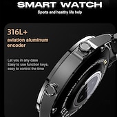 cheap Smartwatch-696 CT11 Smart Watch 1.43 inch Smartwatch Fitness Running Watch Bluetooth ECG+PPG Pedometer Call Reminder Compatible with Android iOS Women Men Hands-Free Calls Message Reminder IP 67 47mm Watch Case