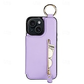 Χαμηλού Κόστους iPhone Θήκες-τηλέφωνο tok Για iPhone 16 iPhone 15 Pro Max iPhone 14 13 12 11 Pro Max Plus Mini SE Θήκη κάρτας πορτοφολιού Φερμουάρ Σταντ ποδηλάτου Υποδοχή κάρτας Ρετρό TPU PU δέρμα