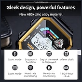 abordables Montres connectées-696 AW38 Montre Connectée Suivi de Fitness ECG PPG Rappel Appel Bluetooth Android iOS IP67 42mm 1.54