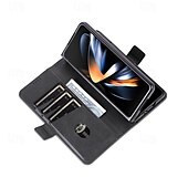お買い得  サムスン用ケース-Samsung Galaxy Z Fold 6 Z Fold 5 Z Fold 4 Z Fold 3用の財布ケース、フルボディ保護キックスタンドカードスロット、レトロPC PUレザー