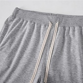 ieftine Pantaloni scurți de sudoare-Bărbați Pantaloni scurți de sudoare Pantaloni Scurți Pantaloni scurți de vară Pantaloni scurți de plajă Buzunar Cordon Talie elastică Simplu Confort Respirabil Scurt Concediu Vacanță Plajă Sport Modă