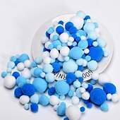 levne Antistresové pomůcky-2ks vysoce elastický gradient vánoční barevné plyšové koule diy plyšová koule dětské ručně vyráběné šperky materiál doplňky