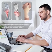 cheap Braces &amp; Supports-2 Pcs Ultra-Thin Wrist Brace Support for Carpal Tunnel, Pain Relief, Arthritis, Tendonitis, Elastic Wrist Wraps Right and Left Hands - Compression and Support for Fitness Enthusiasts (Skin Tone)