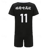 preiswerte Anime-Kostüme-Haikyuu Rintaro Suna Anime Cosplay Kostüm Outfits T-Shirt Cosplay-Anzüge Karneval Maskerade Shorts T-shirt Für Herren Damen Erwachsene