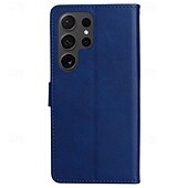 Недорогие Чехлы для Samsung-телефон Кейс для Назначение SSamsung Galaxy S24 S23 S22 S21 S20 Ultra Plus FE A54 A34 A14 S25 Ультра Кошелек для карт Магнитный Полная защита тела с ремешком на запястье Ретро ТПУ Кожа PU