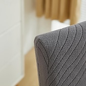 abordables Funda para silla de comedor-Funda elástica para silla de comedor, funda para silla de comedor con respaldo alto, funda para silla de hotel para banquete de boda, funda para silla de jacquard lisa, funda elástica para silla