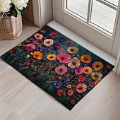 cheap Doormats-Wedding Oil Painting Flowers Doormat Non-Slip Oil Proof Rug Indoor Outdoor Mat Bedroom Decor Bathroom Mat Entrance Rug Door Mat