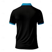 abordables Polo géométrique pour homme-Homme Géométrique Polo Chemise de golf Manche Courte Polos Chemises à Col Vêtement décontracté de travaile Vêtements de vacances Tenue formelle Vêtements de festival Boutons Impression 3D Ét