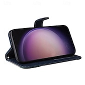 お買い得  サムスン用ケース-Samsung Galaxy S24 S23 S22 S21 S20 Ultra Plus FE A54 A34 A14 S25 Ultra用電話ケース財布型マグネット式フルボディ保護キックスタンド幾何学模様TPU PUレザー