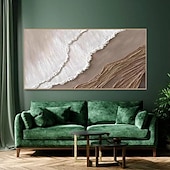 voordelige Abstracte schilderijen-Handmatig Met de hand gemaakt Hang-geschilderd olieverfschilderij Handgeschilderde Verticaal Abstract Landschap Modern Impressionisme Zonder Inner Frame (Geen frame)