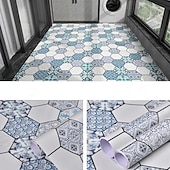 cheap Wallpaper-Anti Slip Flooring For Kitchen And Bathroom Thickened Balcony Flooring Wallpaper Self-Adhesive Waterproof PorcelainBrick Sticker 3 Meters