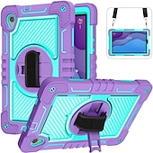 cheap Lenovo Cases-Tablet Case Cover For Lenovo M10 HD 2nd Gen 10.1&quot; TB-X306 Portable Handle 360° Rotation Armor PC Silicone