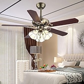 billige Lamper til takvifte-3-Light 4-Light 107 cm Enkelt design Takvifte Metall Glass Messing galvanisert Moderne Nordisk stil 110-120V 220-240V