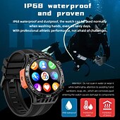 Недорогие Смарт-часы-LOKMAT ZEUS 6 PRO Умные часы 1.46 дюймовый Смарт Часы Bluetooth Педометр Напоминание о звонке Датчик для отслеживания активности Совместим с Android iOS Женский Мужчины